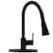 Novatto Dual Action Single Lever Pull-down Kitchen Faucet in Matte Black NKF-H14MB-D - alternate 1